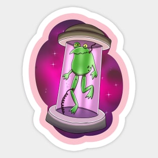 Frog in a Jar Sticker